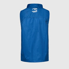 Ayrton Senna F1 Stripe Windbreaker Vest - White/Blue