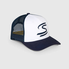 Ayrton Senna F1 Trucker Baseball Hat - Navy