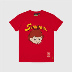 Ayrton Senna F1 Senninha T-Shirt - White/Red/Blue