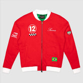 Ayrton Senna F1 x Tag Heuer Varsity Jacket - Red