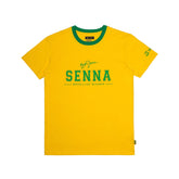 Ayrton Senna F1 Brazil T-Shirt - Yellow