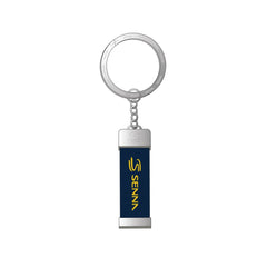 Ayrton Senna F1 Signature Keychain - Navy