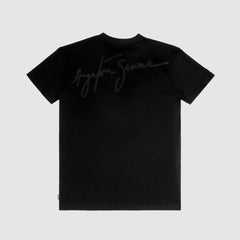 Ayrton Senna F1 Signature T-Shirt - Ash/Black