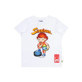 Ayrton Senna F1 Kids Senninha Figure T-Shirt - Youth White