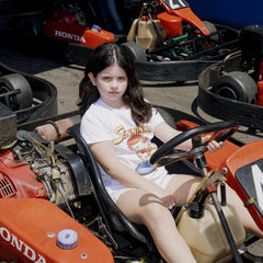 Ayrton Senna F1 Kids Senninha Figure T-Shirt - Youth White