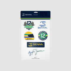 Ayrton Senna Sticker Pack - Navy