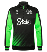 Stake F1 Kick Sauber 2025 Men's Team 1/4 Zip Sweatshirt - Black
