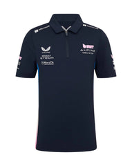 Alpine Racing F1 2025 Kids Team Polo Shirt- Navy