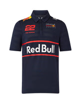 Red Bull Racing F1 Kid's 2025 Yuki Tsunoda Team Polo Shirt- Youth Navy