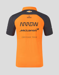 Arrow McLaren Indy Car 2025 Men's Team Polo Shirt - Papaya