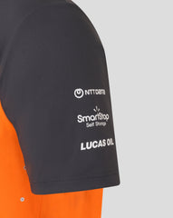 Arrow McLaren Indy Car 2025 Men's Team Polo Shirt - Papaya