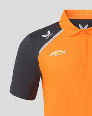 Arrow McLaren Indy Car 2025 Men's Team Polo Shirt - Papaya