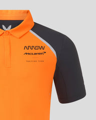 Arrow McLaren Indy Car 2025 Men's Team Polo Shirt - Papaya