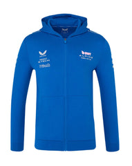Alpine Racing F1 2025 Team Full Zip Hoodie - Lapis Blue