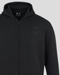 Alpine Racing F1 Dual Brand Full Zip Hoodie - Caviar Black