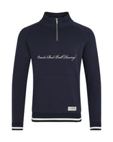 Red Bull Racing F1 Heritage Script 1/4 Zip Sweater - Navy