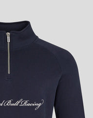 Red Bull Racing F1 Heritage Script 1/4 Zip Sweater - Navy