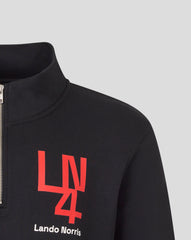 McLaren F1 Lando Norris Silverstone 1/4 Zip Midlayer - Black
