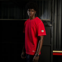Ayrton Senna F1 x Tag Heuer Oversized Racing T-Shirt - Red