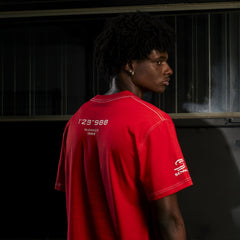 Ayrton Senna F1 x Tag Heuer Oversized Racing T-Shirt - Red