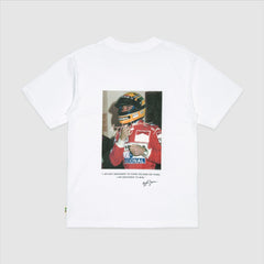 Ayrton Senna F1 x Tag Heuer 88 T-Shirt - White/Black
