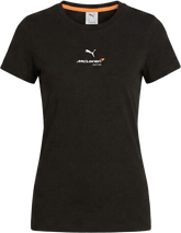McLaren F1 Women's Core Essentials T-Shirt - Puma Black/White Glow Heather