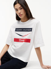 Cadillac F1 Racing Women's Chevron T-Shirt - White