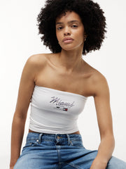 Cadillac F1 Racing Women's Special Edition Miami GP Tube Top - White