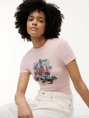 Cadillac F1 Racing Women's Special Edition Miami GP Fitted T-Shirt - Pink