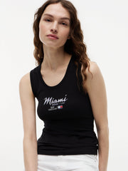 Cadillac F1 Racing Women's Special Edition Miami GP Tank Top - Black