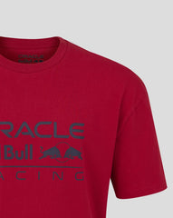 Red Bull Racing F1 Relaxed Fit Large Front Logo T-shirt - Night Sky/Chilli Pepper
