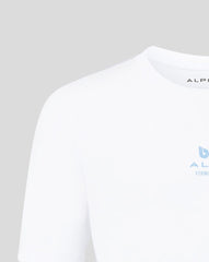 Alpine Racing F1 Franco Colapinto Relaxed Fit T-Shirt- White/Blue Ice
