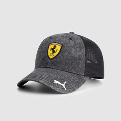 Scuderia Ferrari F1 Puma Race Trucker Hat - Black/Gray