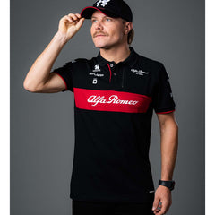 Alfa Romeo Racing F1 Men's Team Polo Shirt - Black