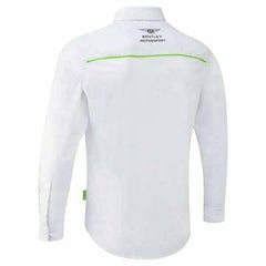Bentley Motorsports Men's Team Long Sleeve Button Up Shirt - White