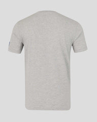 Red Bull Racing F1 Large Front Logo T-shirt - Grey Marl/Blue
