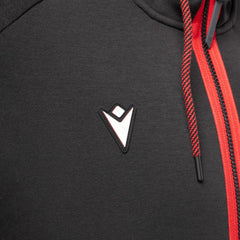 Ducati x Macron Men's Warmup Zip Up Hoodie - Black