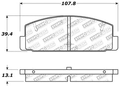 StopTech Performance 89-95 Mazda RX7 / 03-05 Mazda 6 Rear Brake Pads