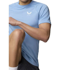 Castore Men's Mainline Short Sleeve T-Shirt - Cool Blue