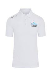 Atlassian Williams Racing F1 Reflo Men's Travel Polo Shirt - White