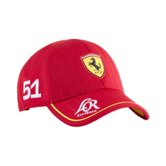 Scuderia Ferrari Hypercar Le Mans 2025 #51 Team Hat - Dark Cherry