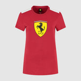 Scuderia Ferrari F1 Women's Large Shield T-Shirt -Dark Cherry