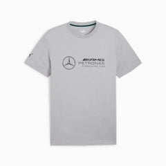 Mercedes Benz AMG Petronas F1 Puma Men's Large Logo T-Shirt - Black/Silver/Green