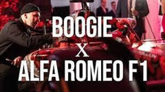 Alfa Romeo Racing F1 Limited Edition Black T-Shirt - Designed by Swiss Graffiti Artist Boogie