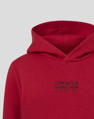 Red Bull Racing F1 Kid's Graphic Bull Hoodie - Youth Grey Marl/Chili Pepper