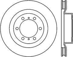 StopTech 10-17 Lexus GX460 / 10-17 Toyota 4Runner Cryo Slotted Front Right Sport Brake Rotor