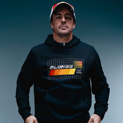 Aston Martin F1 Limited Edition Fernando Alonso Spain GP Graphic Hoodie - True Black