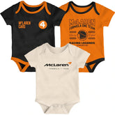 McLaren F1 x Outerstuff Baby Race Eras Creeper Set - Youth Off White