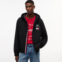 Cadillac F1 Racing Script Fill Zip Windbreaker Jacket - Black