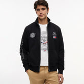 Cadillac F1 Racing Script Fill Zip Track Jacket - Black